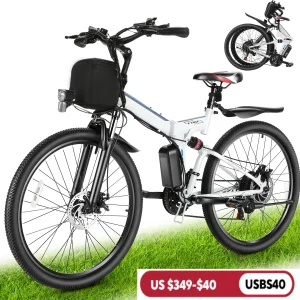 26" Folding Electric Bike for Adults